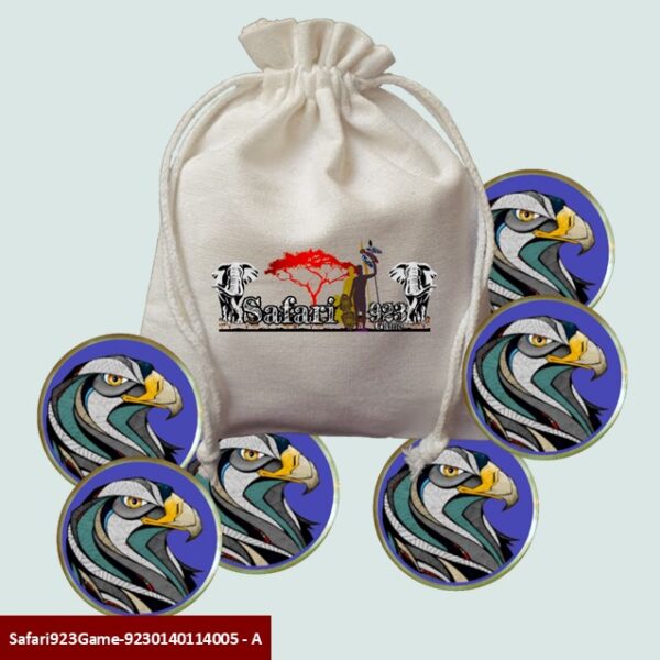 6 plastic round pieces From Eagle Safari 923 - 9230140114005