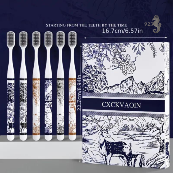 PFL923093861-فرشاة اسنان فاخرة 6 قطع نهر الجبل